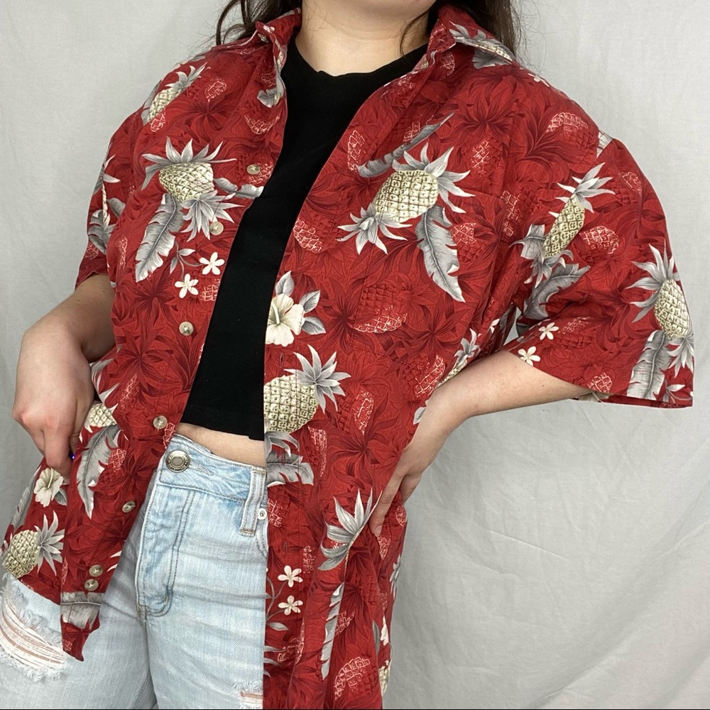 pierre cardin pineapple button down🍍❤️